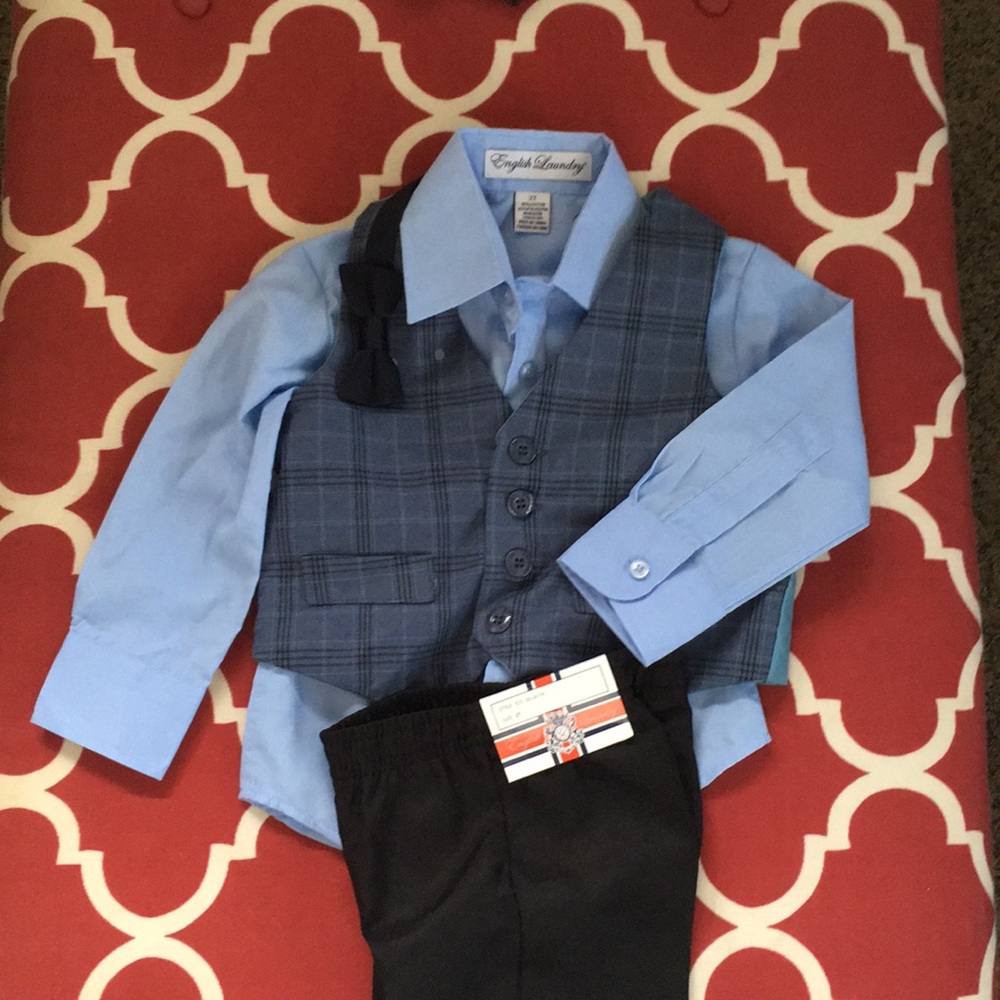 2T toddler boy church outfit NWT